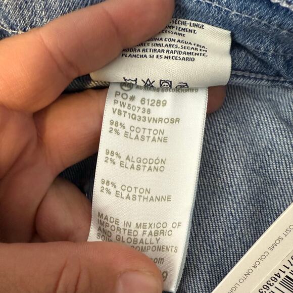 AG Saige Wide Leg Crop With Panel Mid-Rise Paneled Fit In Rosarito, 29 - Picture 6 of 6